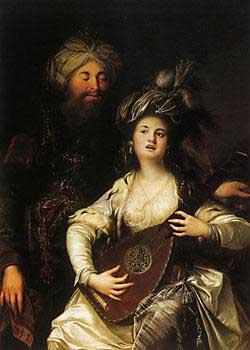 Anton Hickel Roxelane und der Sultan oil painting image